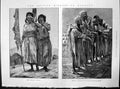 Old Print British Mission Morocco Women Crying Welcome Beggars Camp 1887 19th