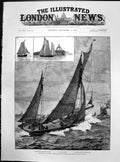 Antique Print Riots Ostend English Belgian Fishing Boats British Smack 1887