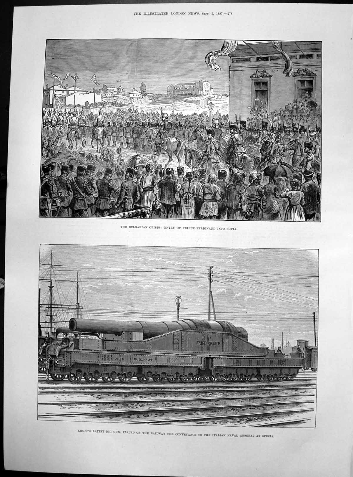 Old Prince Ferdinand Sia Krupps Big Gun Railway Italian Navy Spezia