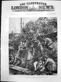 Old Railway Disaster Hexthorpe Doncaster Extricating Dead Wounded1887 Victorian