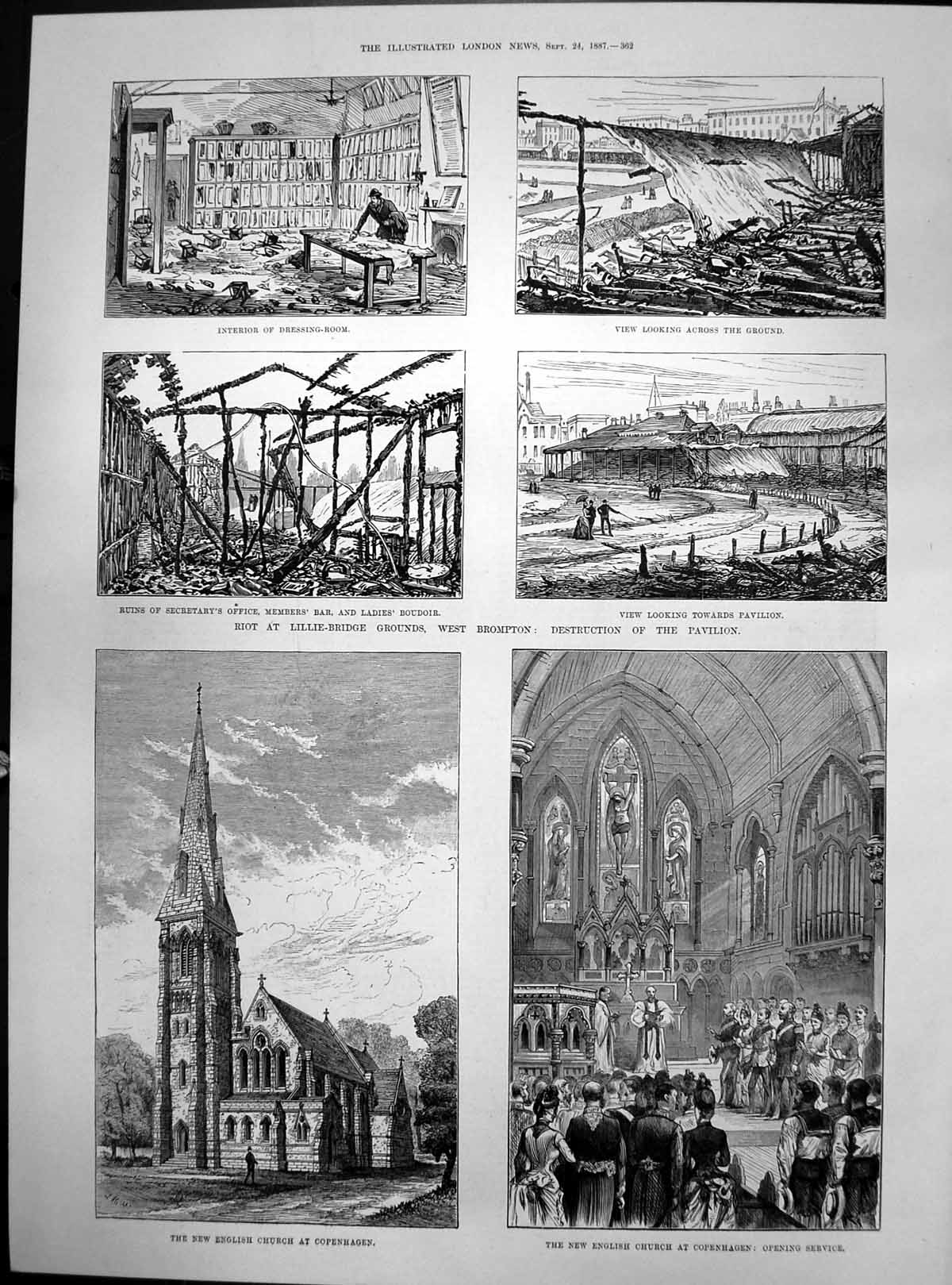 Old Riot Lillie Bridge West Brompton New English Church Copenhagen188 Victorian