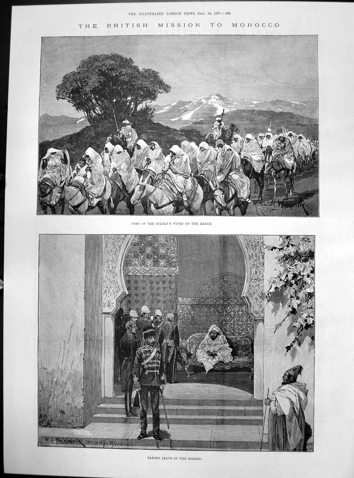 Old British Mission Morocco Sultans Wives March Taking Leave Sultan18 Victorian