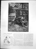 Old Miser Farebrother Man Middle Night Digging Grounds G Browne 1887 Victorian