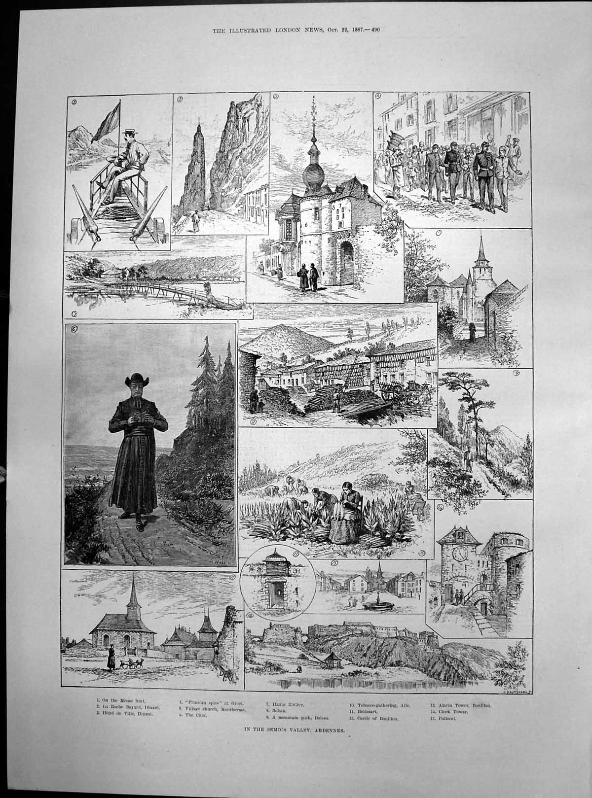 Old Semois Valley Ardennes La Roche Bayard Dinant Bohan Botissart 188 Victorian