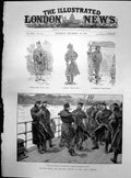 Antique Old Print Revolted Crters Lewis Hebrides Siers Ferry Stornoway 1887