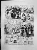 Old Sketches Bazaar Macready House Theatrical Mission Institute 1887 Victorian