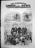 Old Print Prince Wales Apprentices Exhibition Peoples Palace Address 1887 19th