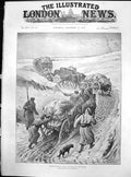Old Antique Print Russia In Poland Convoy Forage Vistula M Parowscki 1887 19th