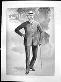 Old Crown Prince Germany San Remo A Forestier Suit Walking Stick 1887 Victorian