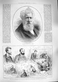 Original Old Antique Print 1888 Alderman Carden Court Cuninghame Graham Burns