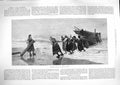 Original Old Antique Print 1888 Toilers Sea Ladies Men Fishing Boat Beach Scene