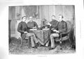 Original Old Antique Print 1888 Consultation Remo Hovell Schrader Krause Moroll