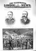 Old Antique Print 1888 Lord Ripon Morley Ireland Wharton Duncan Commons 19th