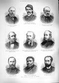 Original Old Antique Print 1888 Amatonga England Majove Grantham Coope Godwin