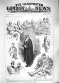 Original Old Antique Print 1888 Parliament Balfour Manners Hamilton Churchill