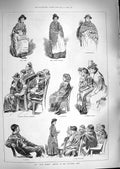Old Antique Print 1888 Slum Sisters Salvation Army Webb Cook Girl Teacher 19th