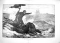 Old Antique Print 1888 Last Survivors Ship Wreck Raft Sailing Morant Cox 19th