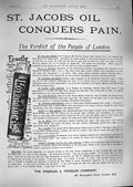 Original Old Antique Print 1888 Advertisement St. Jacobs Oil Vogeler Company