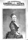 Original Old Antique Print 1888 German Empress Victoria Queen Prussia Princess