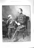 Old Antique Print 1888 Portrait Imperial Crown Prince William Prussia Son 19th