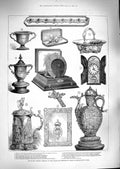 Original Old Antique Print 1888 Silver Wedding Prents Prince Wales Marlborough