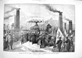 Antique Old Print 1888 Funeral German Emperor Berlin Unter Linded Prussia 19th