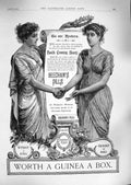 Original Old Antique Print 1888 Advertisement Beecham' Pills Helens Lancashire