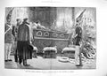 Original Old Antique Print 1888 Emperor William Lying State Cathedral Berlin