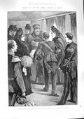 Old Antique Print 1888 Crown Prince German Emperor Saloon Railway Berlin 19th