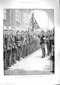 Old Antique Print *3387 1888 Siers Berlin Oath Allegiance German Emperor