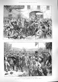 Old Antique Print 1888 Ireland Police Hussars Ennis Loughrea League Men 19th