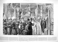 Original Old Antique Print 1888 Exhibition Vatican Pope'S Jubilee Gifts 19th