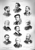 Original Old Antique Print 1888 French Painters Jacquet Herbert Jacque Luminais