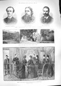 Old Antique Print 1888 Queen Victoria Charlottenburg Blomfield Richmond 19th