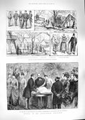 Original Old Antique Print 1888 Princess Wales Anglo-Danish Exhibition Ophelia