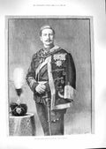 Original Old Antique Print 1888 Portrait German Emperor William Ii King Prussia