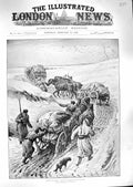 Original Old Antique Print 1888 Russia Poland Convoy Forage Vistula Siers 19th
