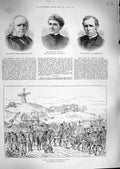 Original Old Antique Print 1888 Russian Artillery Wilna Arthur Farre Robinson