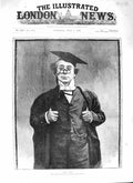 Original Old Antique Print 1888 Portrait The Don Professor Man Toole Victorian