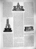 Original Old Antique Print 1888 Silver Wedding Gift HousehCavalry Nottingham