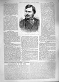 Original Old Antique Print 1888 Portrait Frank Holl Illustrated London 19th
