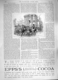 Old Antique Print 1888 Queen Bouquet Flowers Clark Blythswood Epps Cocoa 19th