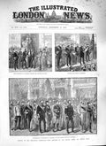 Old Antique Print 1888 Melbourne Exhibition Governor Victoria Australia 19th