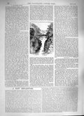 Original Old Antique Print 1888 River Scotland Bridge Trees 19th