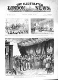 Original Old Antique Print 1888 King Italy German Emperor Railway Rome Quirinal