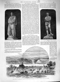 Old Antique Print 1888 Canada Artillery Orleans Quebec Earl Shaftesbury 19th