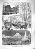 Original Old Antique Print 1888 German Emperor Rome Naples Coliseum King Italy