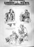 Old Antique Print 1888 Parnell Inquiry Court Harcourt Gladstone Witness 19th