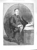Original Old Antique Print 1888 Portrait Mr. H. Rider Haggard Author Victorian