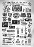 Original Old Antique Print 1888 Advertisement Mappin Webb Oxford Street London